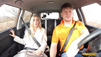 Lucky Bee lets her driving instructor pound that cooch