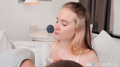 Cute-looking blonde teen Julia A knows how to please her lover