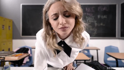 Hardcore sex in the classroom with a blonde beauty Lola Fae