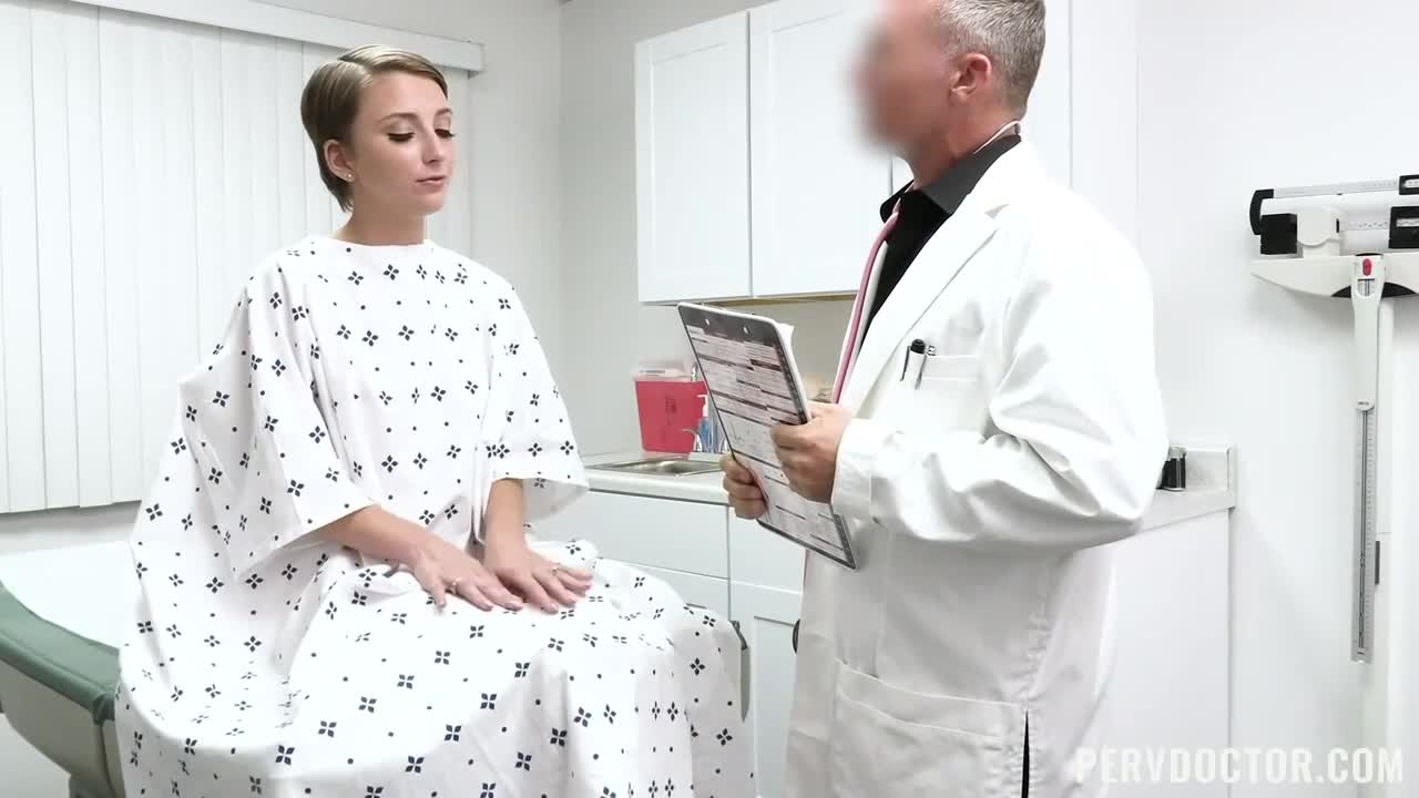 Perverted doctor fucked a nice-looking brunette teen Macy Meadows