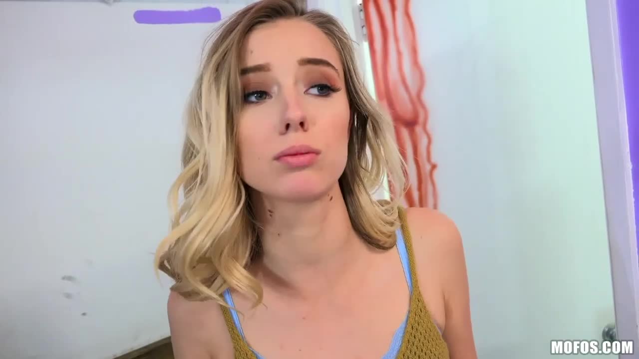 Astonishing skinny blonde Haley Reed jumps on a long penis - ePornTube