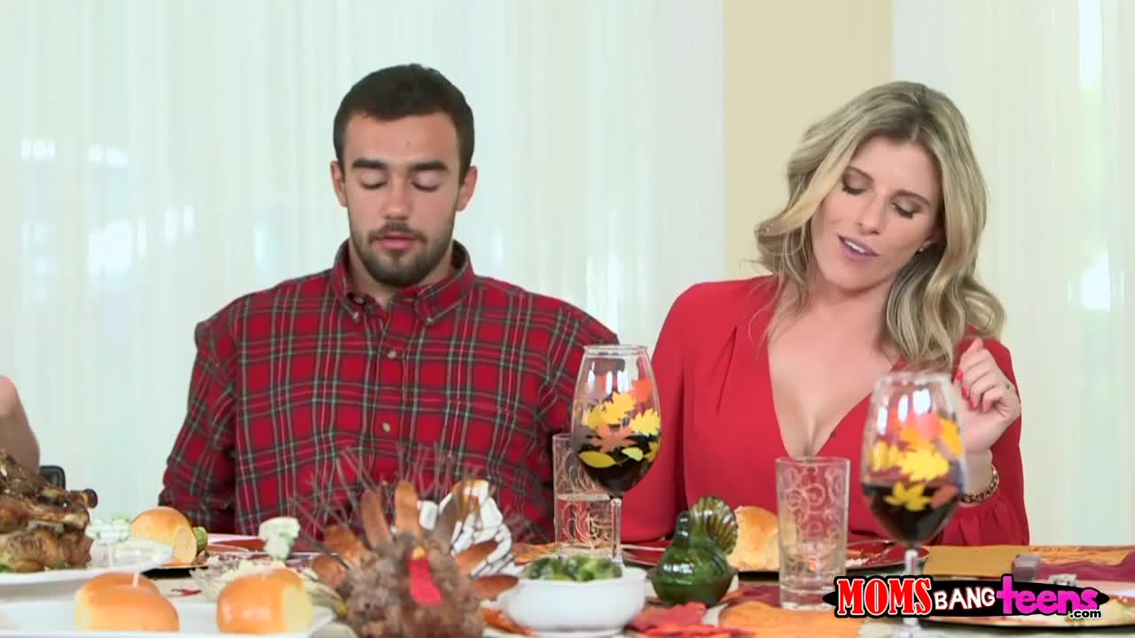 Wild Thanksgiving fuck with Cory Chase and Sydney Cole