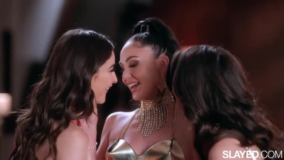 Spicy girls Ariana Marie, Emily Willis and Eliza Ibarra love hot sex