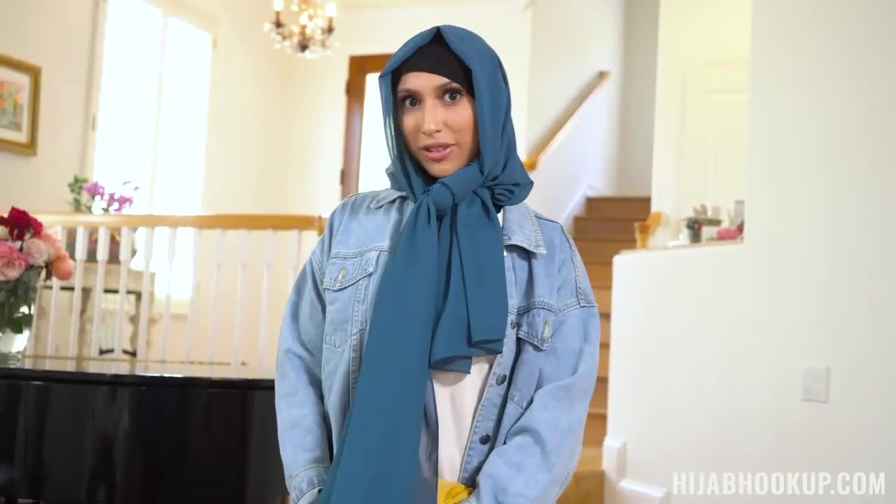 Cheating angel in a blue hijab Penelope Woods fucked in POV - ePornTube