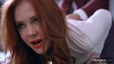 Sensual redhead model Maitland Ward is trying hardcore anal