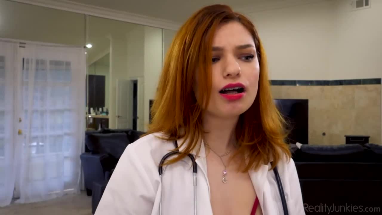 Slutty redhead model Annabel Red looks good in the missionary pose - ePornTube