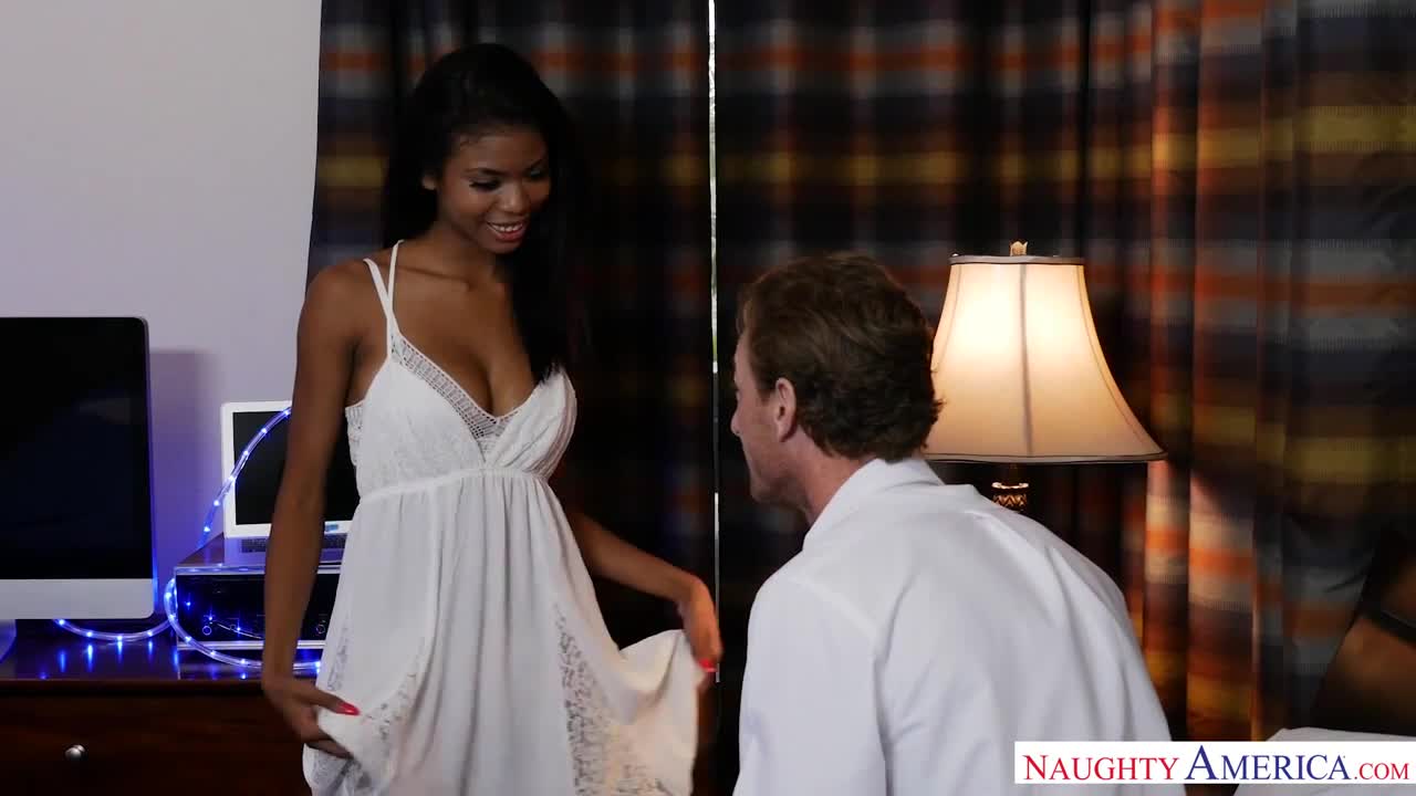 Alluring ebony babe Nia Nacci gets nicely impaled by a white lover - ePornTube