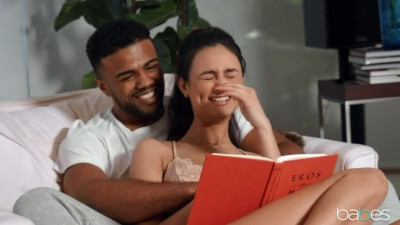 Black boyfriend is fucking with a beautiful white angel Eliza Ibarra