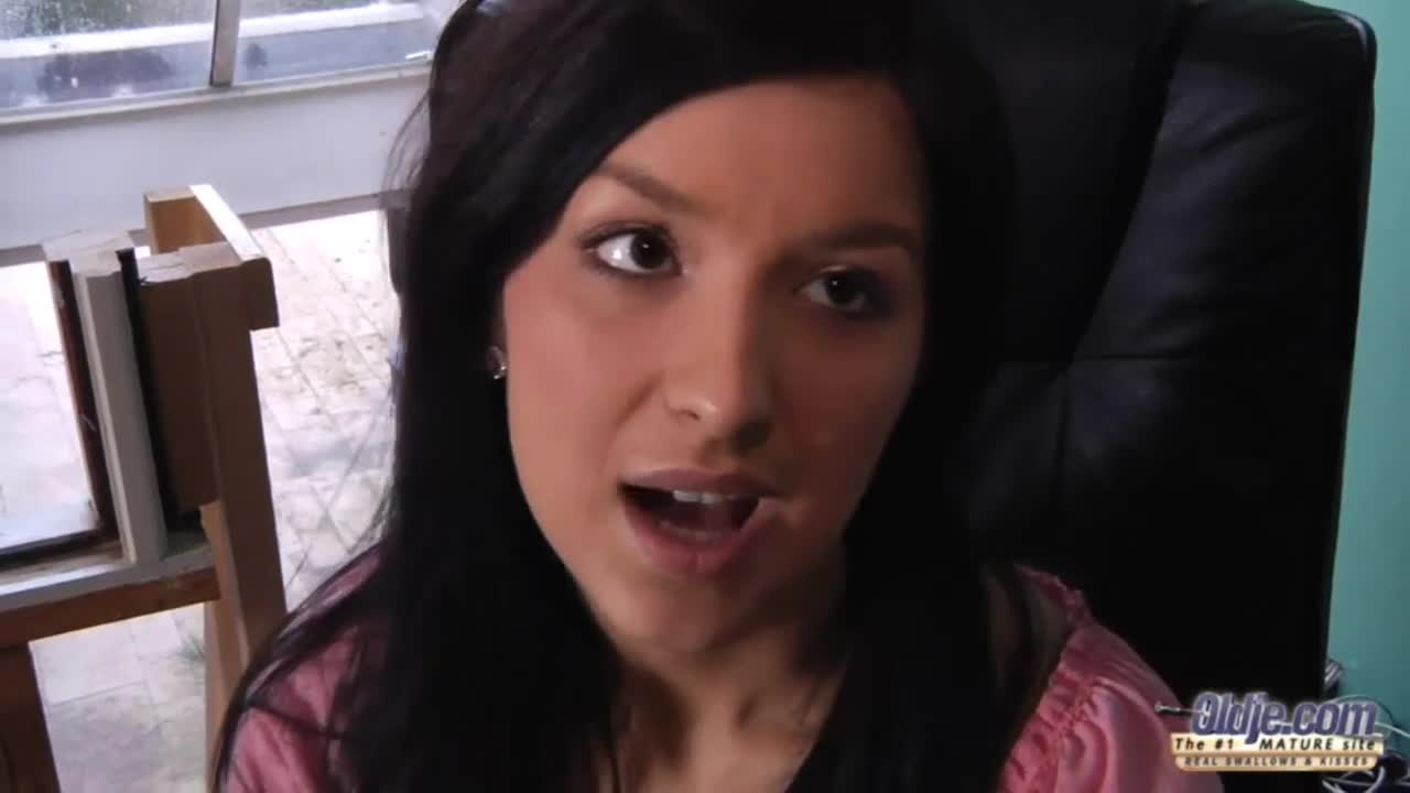 Sweet old young sex action with a pretty lusty brunette Katie Oliver - ePornTube